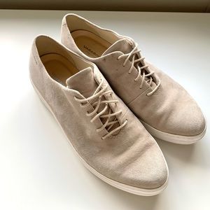 Vagabond Cream Suede Platform Sneakers Casual Streetwear Size 8 Women